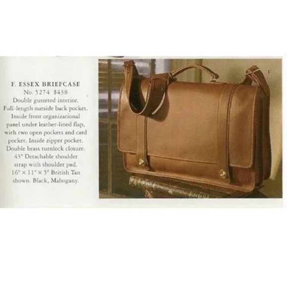 Vintage Coach 5274 Essex Briefcase/Crossbody/Messenger Bag - Picture 5 of 12
